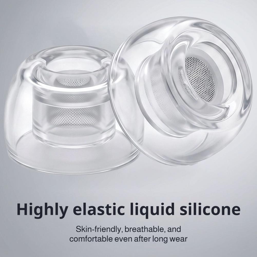 1/2/3Pairs Clear Liquid Silico - огляд і ціна Silicone Ear Tip Replacement