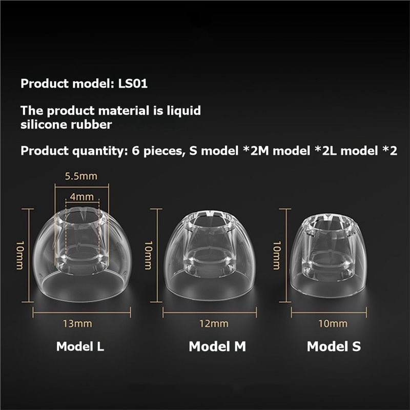 A23F-Silicone Ear Tips For KZ  - огляд і ціна Silicone Ear Tip Replacement