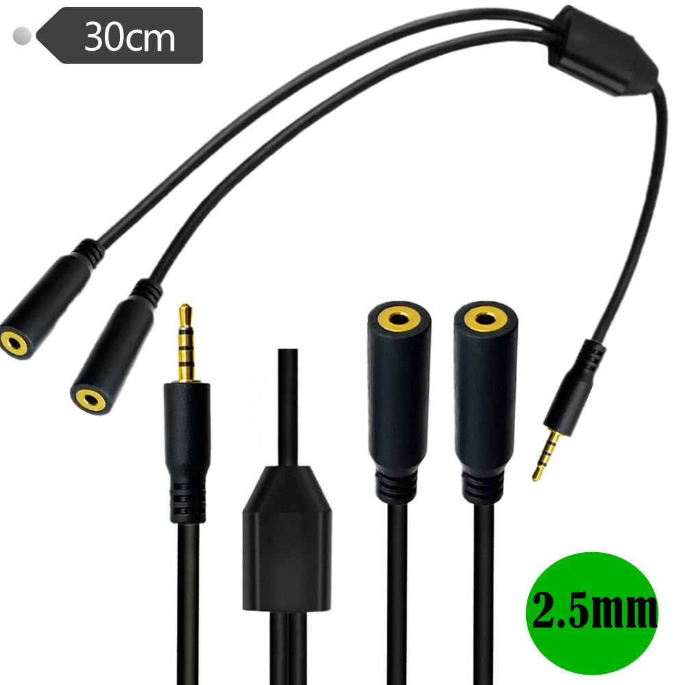 Gold Plated 4 Pole  2.5mm Male - огляд і ціна Audio Splitter Y