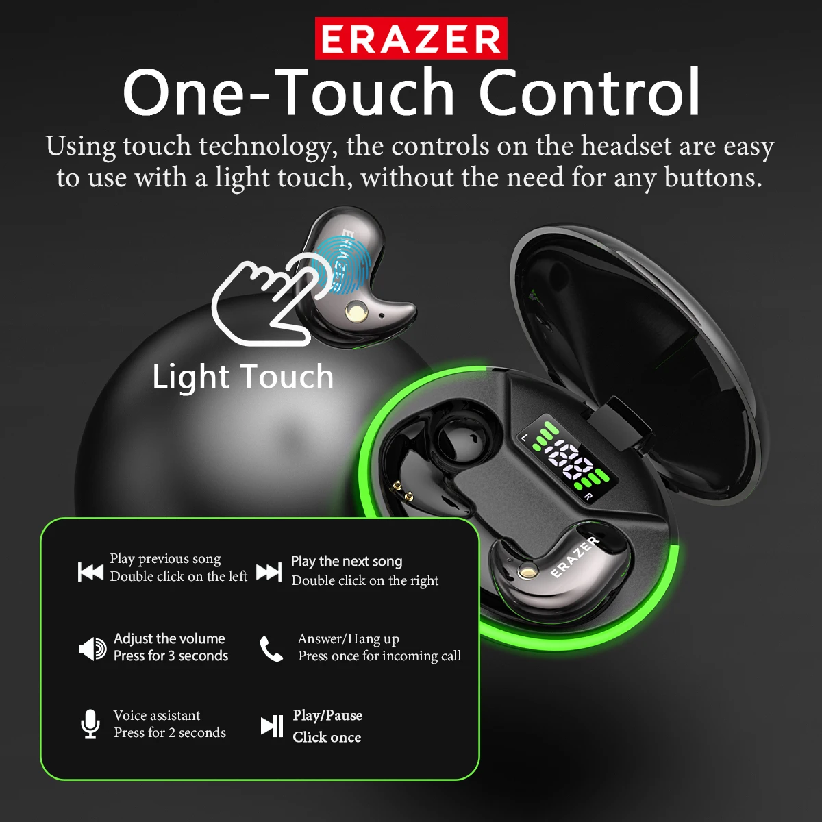 EARZER XF58 In-Ear Bluetooth H - огляд і ціна Wireless Earbuds Tws